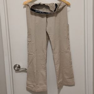 Mobb beige nursing scrub pants